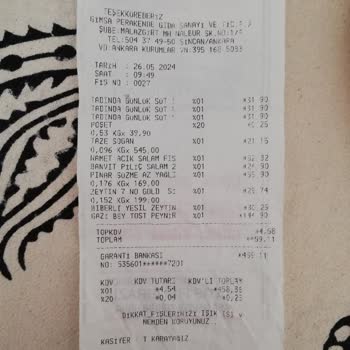 Gimsa'dan Aldığım Tadında Günlük Pastörize Sütün Hemen Kesilmesi