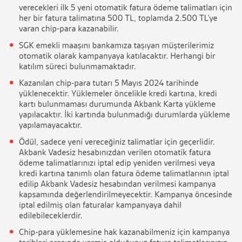 Akbank Chip-para Mi Vermiyor