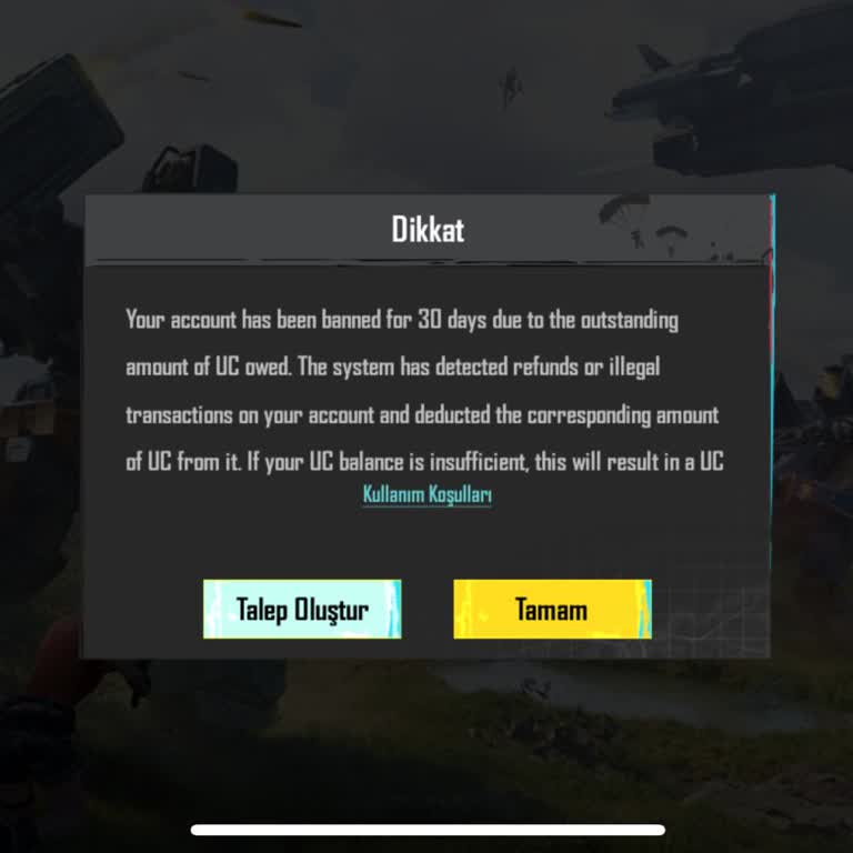 PUBG Mobile Uc Cezası