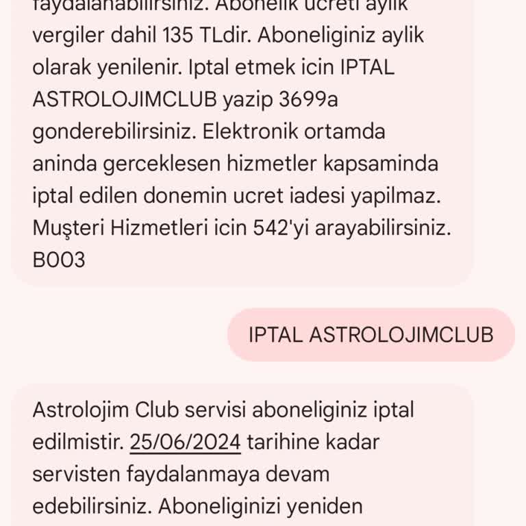 Vodafone Astroloji Club Reklam Yanıltması