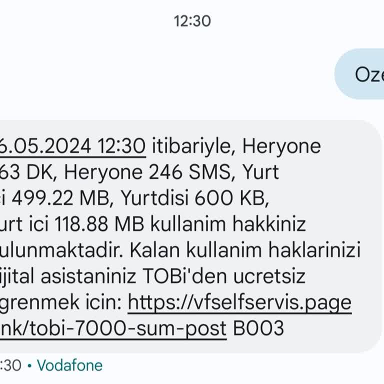 Vodafone Ek Paketten Haksız Kazanç