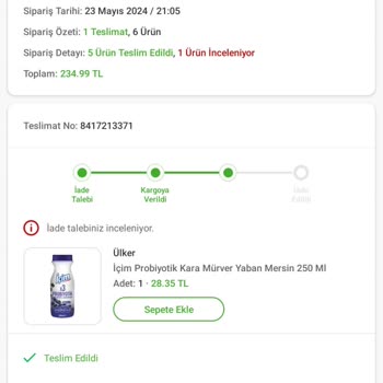Özkuruşlar Market Tarihi Geçmiş Ürün Gönderdi!