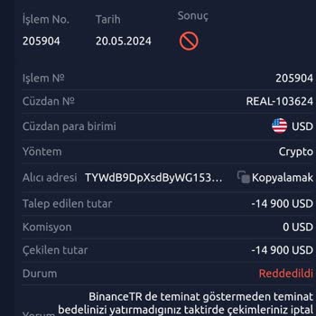 Binance TR Yatırdığım Parayı Geri Çekemiyorum Ve Sürekli Ekstra Para Talep Ediliyor