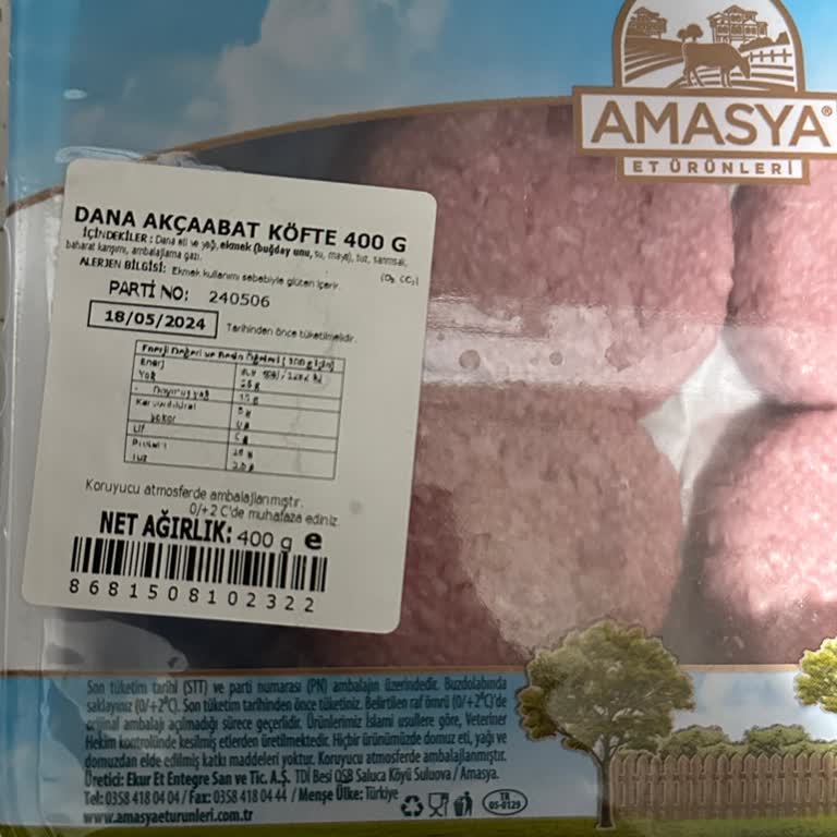 Amasya Et Ürünleri Getir Bayat Ürün Teslimi