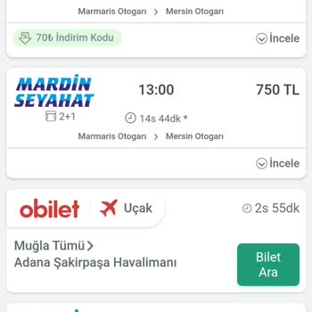 Obilet Fiyat Tarifesindeki Mantıksızlık