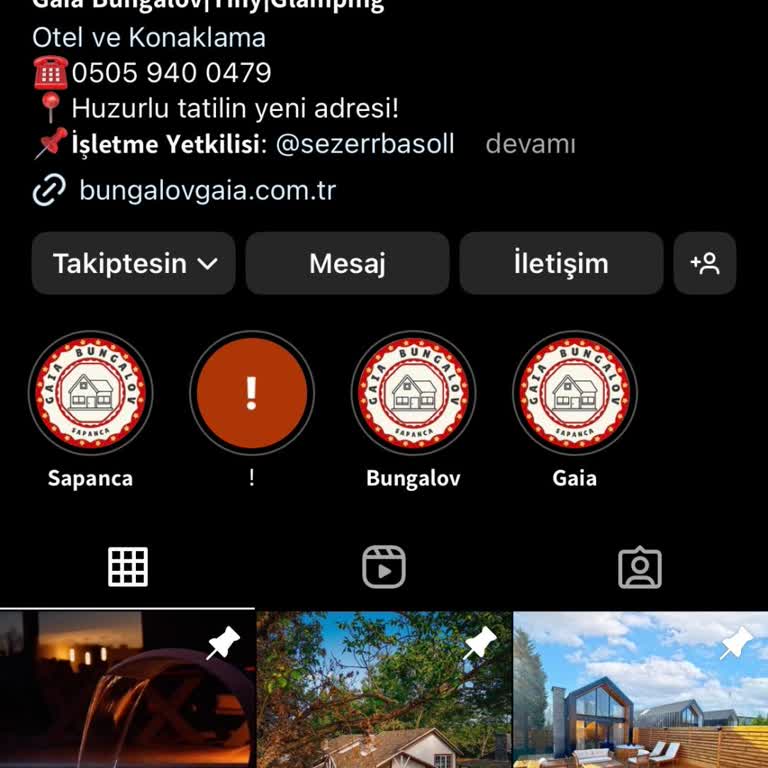 Gaia Bungalov Sapanca Telefonda Aradım Bir Sürü Küfür Ettiler