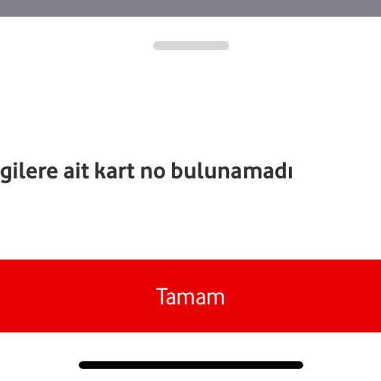 Vodafone Pay'den Paramı Çekemiyorum