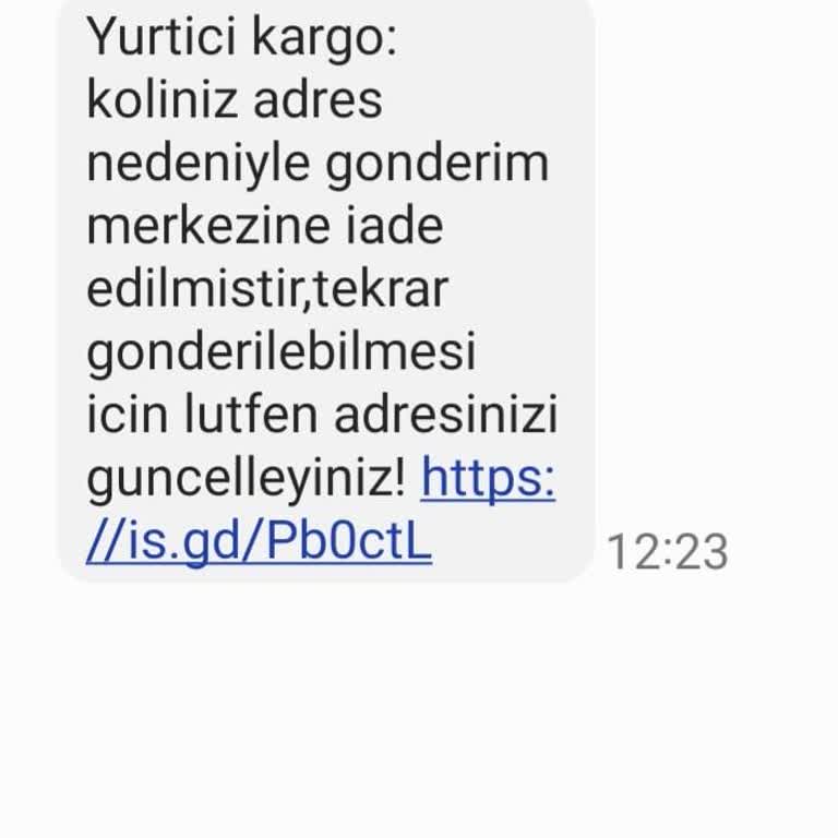 Kargo Adı Altında Gönderilen Yanıltıcı Mesaj Şüphesi