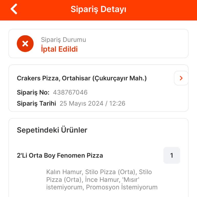 Migros Yemek Para İademi Yapmıyor