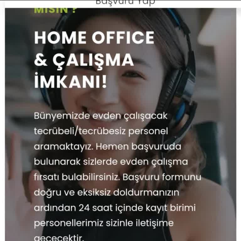 Çağrı Center Evden Müşteri Temsilcisi