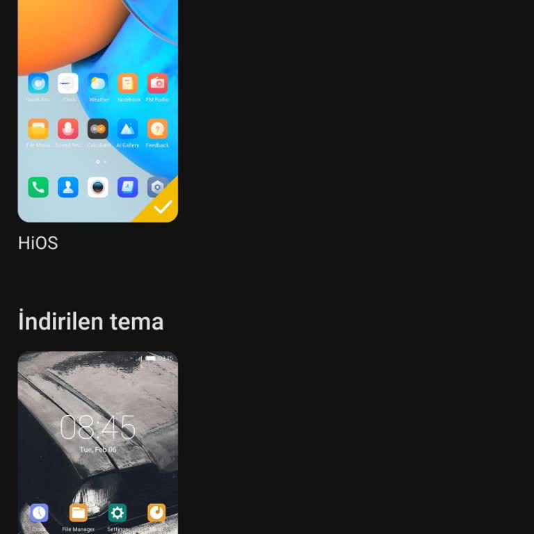Tecno Mobile Tecno Spark 8 Pro Dahili Tema