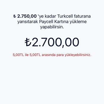 Paycell Hazır Limit Var Ama Kullanılamıyor