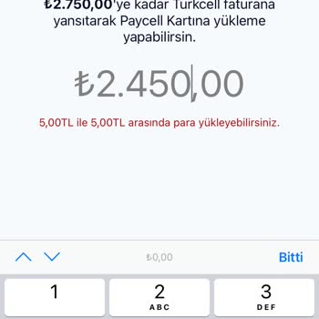 Paycell Hazır Limit Var Ama Kullanılamıyor