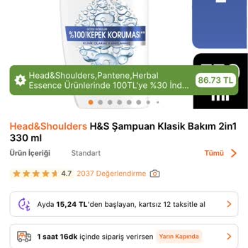 Hepsiburada Sahte H&S Şampuan