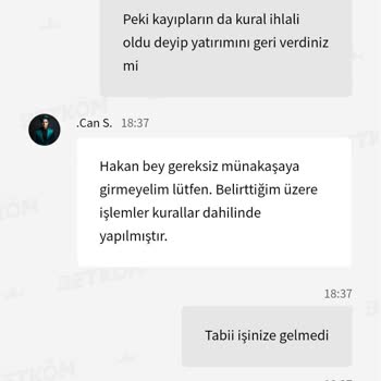 Betkom Bonus Kullanımında Yaşanan Sorun Ve Adil Olmayan Uygulamalar