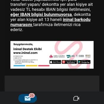 İninal Para İadesi Gerçekleştirmiyor