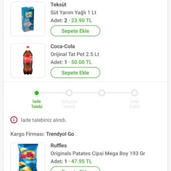 Trendyol Hızlı Market Yanlış Sipariş Mağduriyet!