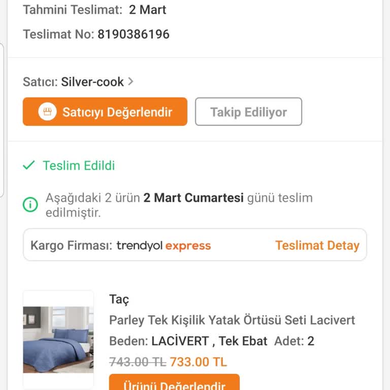 Tac Yatak Örtüsü