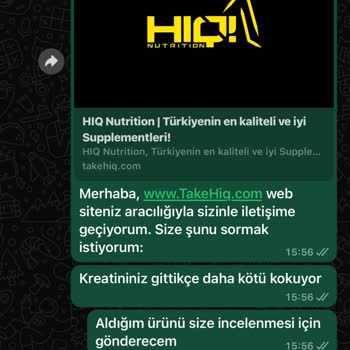 HIQ Nutrition Hiq Nutrition Bozuk Et Kokulu Creatin