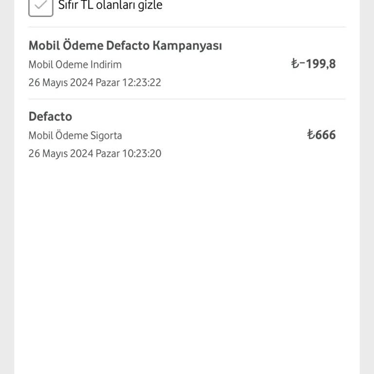 Vodafone Ve DeFacto İkisi Dr. Sıkıntı