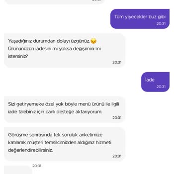 Getir'de Müşteri Hizmetlerinde Muhatap Bulamıyorum