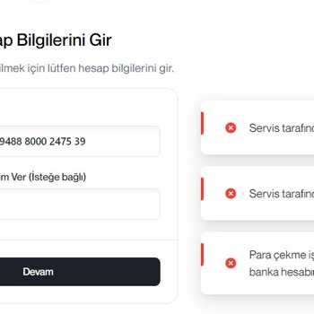 Papel Para Çekim Sorunu