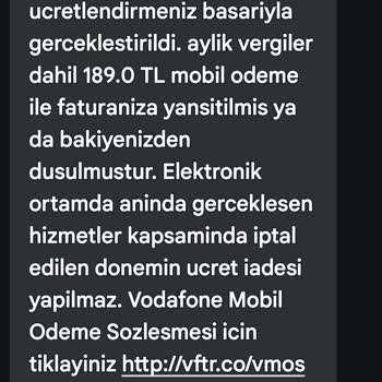 Vodafone Onaysız Servise Üyelik Edilmesi