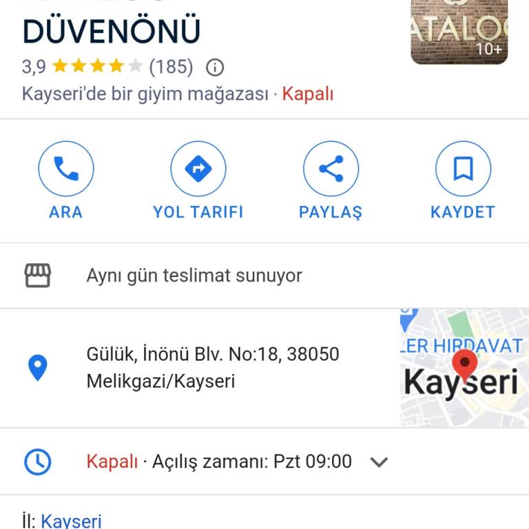 Katalog Moda Kayseri Düvenönü Mağazasında Yaşanan Olumsuz Deneyim