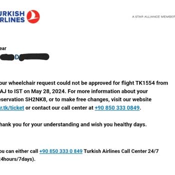 THY'ndan 80% Yürüme Engelli Müşteriye Hizmette Kontenjan Uygulaması