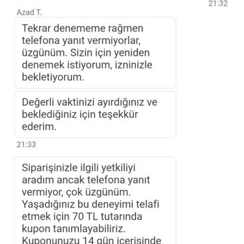 Yemek Sepeti Domino's Pizza Eksik Gelen Ürünler