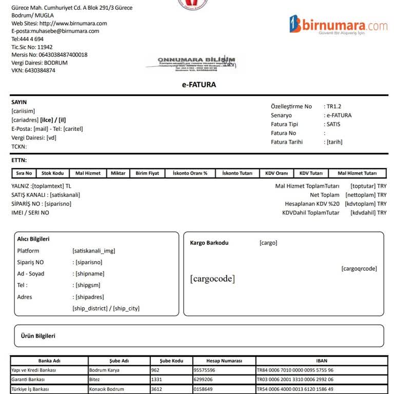 Trendyol E Fatura Hatası