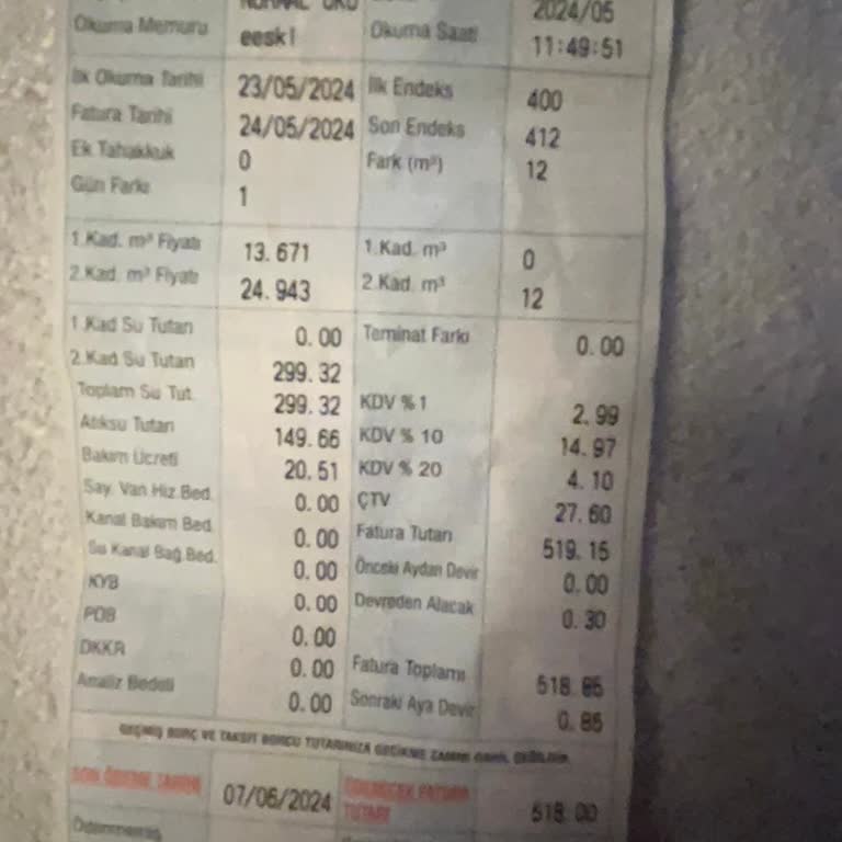 İSU Su Faturasında Yüksek Tutarda Vergi Alınıyor!
