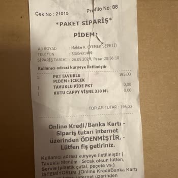Yemek Sepeti Şikayet Var