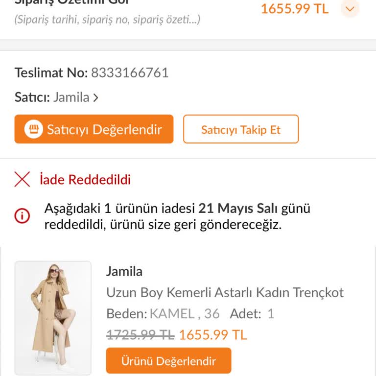 Trendyol İadem Yapmadı Ürün De Geri Gönderilmedi Gönderildi Yazıyor