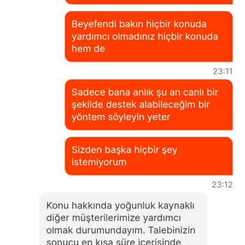 Migros Yemek Sipariş Ve Canlı Destek Sorunu