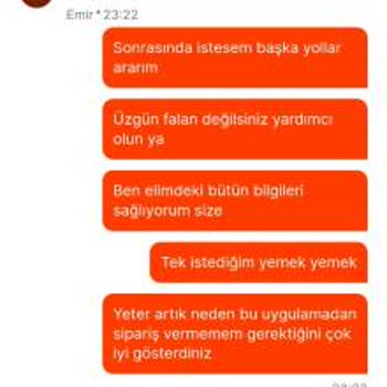 Migros Yemek Sipariş Ve Canlı Destek Sorunu