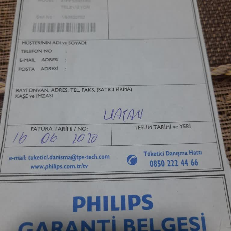 PHILIPS TV Eski Model Televizyon Satışı Hakkında Şikayet