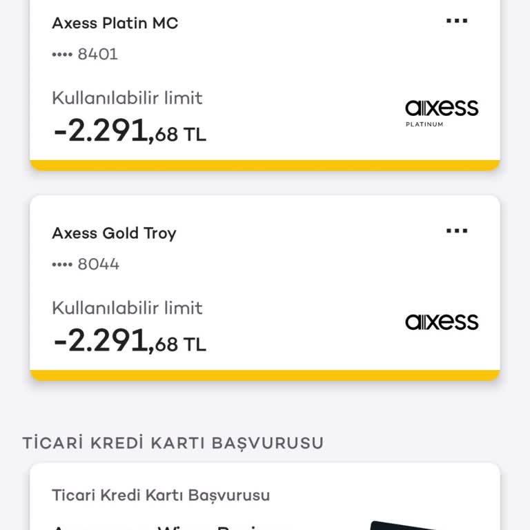 Akbank Artıda Olan Kredi Kartı Limitimin Sebepsiz Yere Eksiye Düşmesi