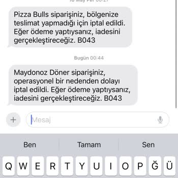 Yemeksepeti Pişmanlığı Hizmet Yok, Ulaşılabilirlik Yok