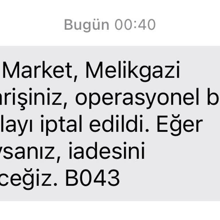 Yemeksepeti Market Kafasına Göre Sipariş İptal Ediyor