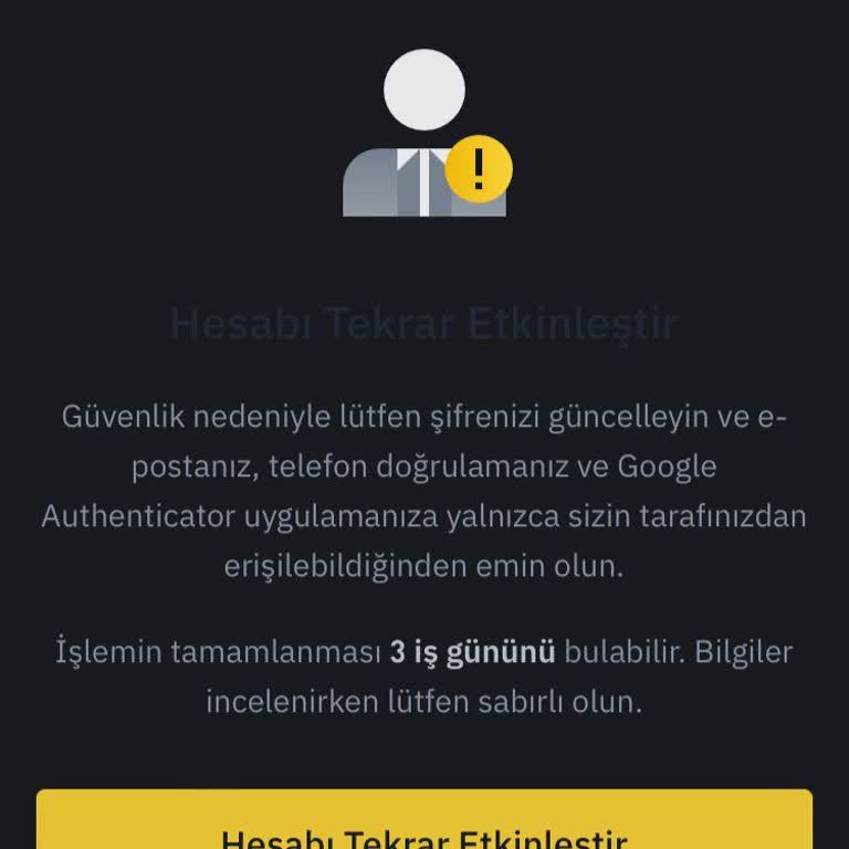 Binance Hesabımı Hiçbir Şekilde Açamıyorum.