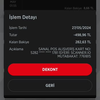 Detectico Uygulamasında Beklenmeyen Ücret Kesintisi