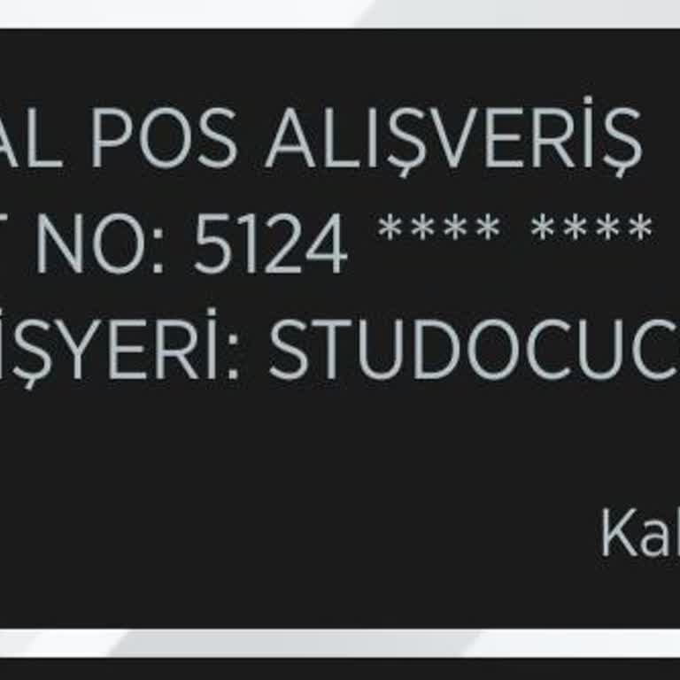 Studocu İzinsiz Hesaptan Para Çekme