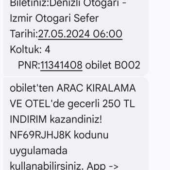 Obilet Ve Kontur Firması Mağduriyeti