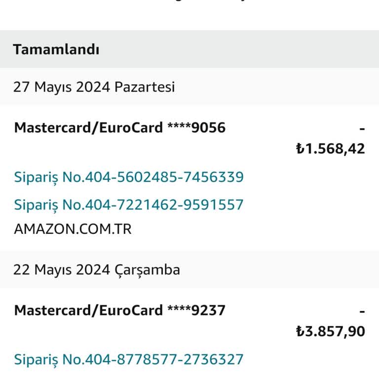 Amazon Eski Siparişlerim Ve Adreslerimi Göremiyorum.