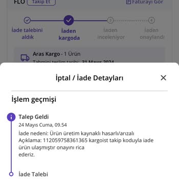 FLO Ayakkabı FLO İade Ürünü Aldığı Halde Teslim Almadık Deyip Ücret İadesi Yapmıyor