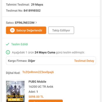 Epinline Trendyol'dan Aldığım Epin Kodunda Yaşadığım Sorun