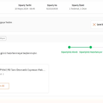 Trendyol Philips LatteGo Espresso Machine Delivery Delays and Support Issue