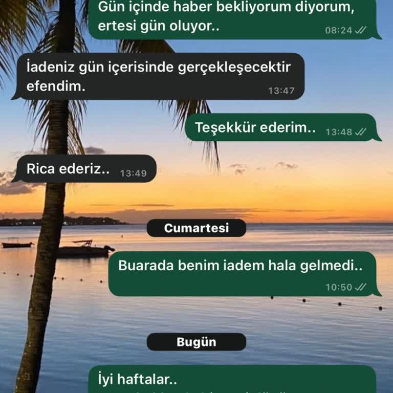 Bak Moda (Bakmoda.com.tr) Bak Moda (https://www.bakmoda.com.tr/) - İade Sorunu