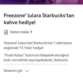 Vodafone FreeZone Kahve Kodu Sorunu: İkinci Hakkım Neden Çalışmıyor?